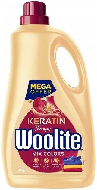 Гель для стирки Woolite Keratin Therapy Mix Colors 3.6 л
