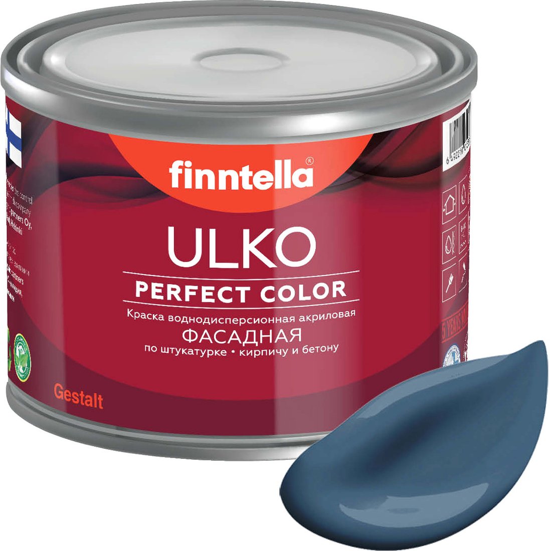 

Краска Finntella Ulko Bondii F-05-1-1-FL004 0.9 л (лазурно-серый)