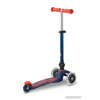 Трехколесный самокат Micro Mini Micro Deluxe Foldable LED (темно-синий)