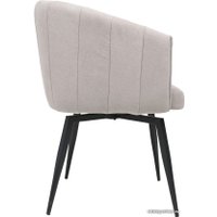 Стул с подлокотниками AksHome Melon 82154 (светло-бежевый/черный)