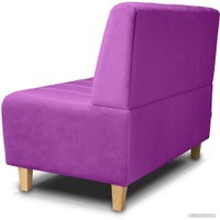 Диван Brioli Руди полоса двухместный (V14-сиреневый)