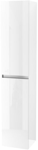 ЗОВ Шкаф-пенал для ванной Лира 150 LP150MW0MWGVA (белый глянец)