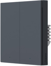 Smart Wall Switch H1 двухклавишный без нейтрали (графит)
