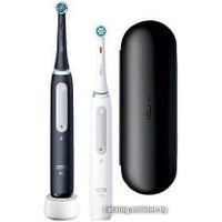 Комплект зубных щеток Oral-B iO Series 4 Duo (черный/белый)