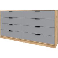 Комод Интерлиния Концепт КТ-К197 (серебро/дуб золотой)