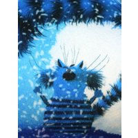 Декоративная подушка Matex Kotoklism. Снегокот 52-289 (белый/голубой/синий)