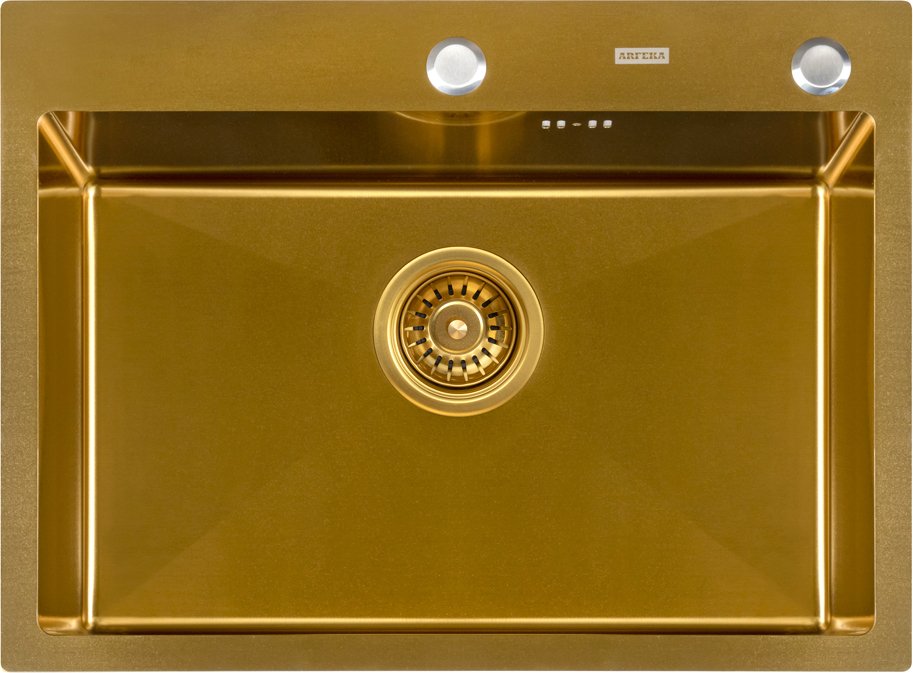 

Кухонная мойка ARFEKA Eco AR 600*450 Golden PVD Nano