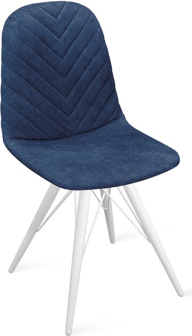 

Стул Трия Шерри К3 (белый матовый/микровелюр Wellmart Blue)