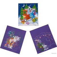 Гравюра Bondibon Гравюра цветная. Новогодняя для мальчика ВВ3009