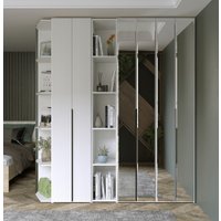 Шкаф-гармошка Евва Лайн ЛН-2D.560.04(2Z/2Z) (бодега белый)