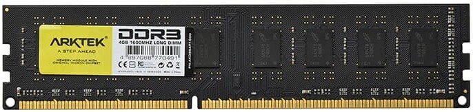 

Оперативная память Arktek 4ГБ DDR3 1600 МГц AKD3S4P1600