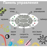 Шезлонг Nuovita Degno D1 (белый/дымчато-белый)