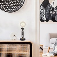 Настольная лампа ESCADA 2102/1 (Black/Amber/Smoke)