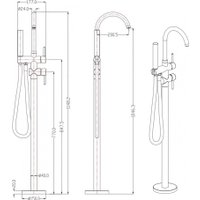 Смеситель Grocenberg GB900 (черный матовый)