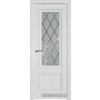 Межкомнатная дверь ProfilDoors 2.90XN L 90x200 (монблан/стекло матовое ромб)