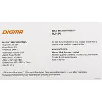 SSD Digma Run P1 256GB DGSR2256GP13T