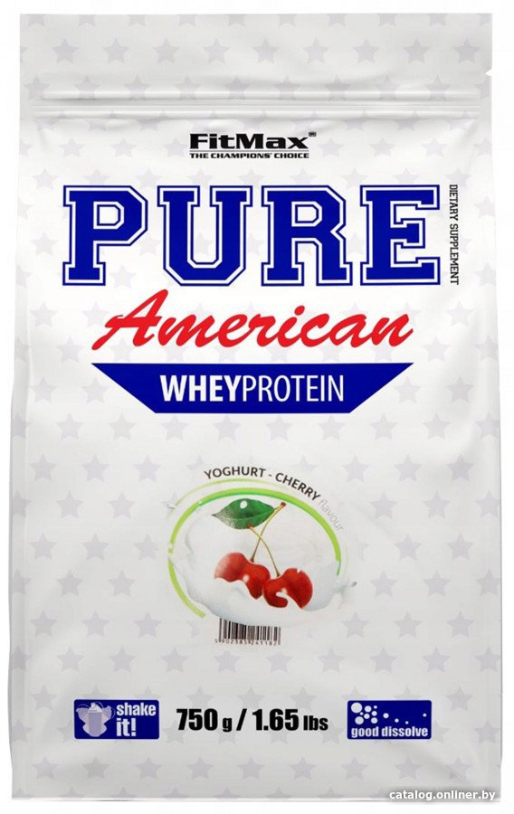 Протеин сывороточный (концентрат) Fitmax Pure American (750 г, йогурт/вишня)
