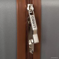 Чемодан-спиннер Grott 340-614/5-18 (светло-серый)