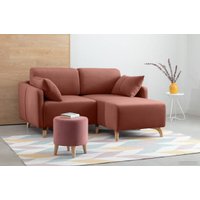 Угловой диван Divan Льери Мини Velvet Terra 240325 (оранжевый)