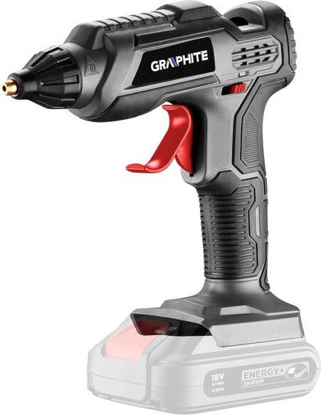Термоклеевой пистолет GRAPHITE 58G040 (без АКБ)