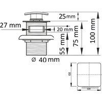 Донный клапан CeramaLux RD009
