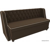 Диван Лига диванов Лофт 104555 (микровельвет, коричневый)