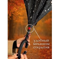 Зонт-трость Wahoo Небо внутри YF7396 (black)