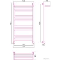 Полотенцесушитель Сунержа Богема с полкой+ 1000х500 00-0223-1050