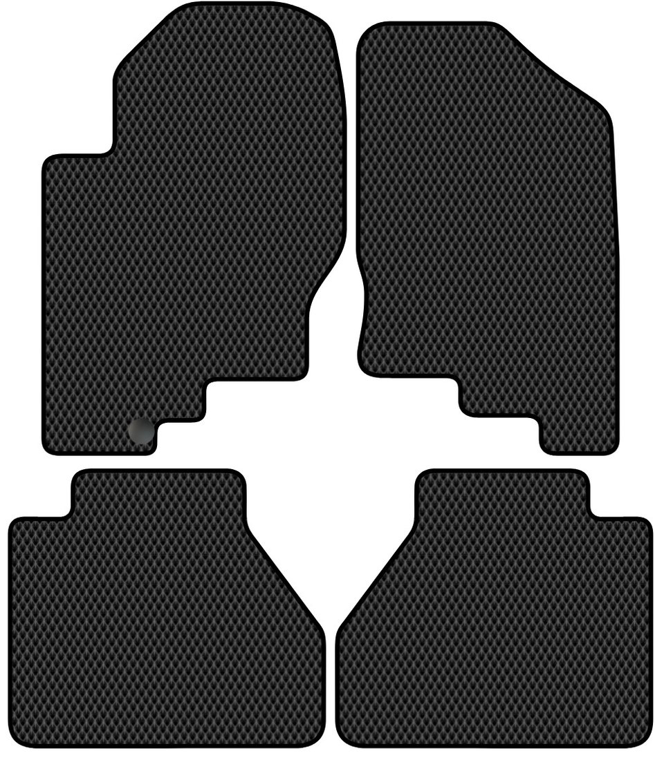 

Комплект ковриков для авто Alicosta Nissan Navara c бардачком II (пикап / D40) 2004 - 2010 (черный, ромб)