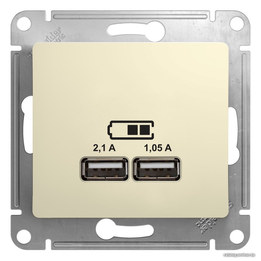 Розетка USB Schneider Electric Glossa GSL000233