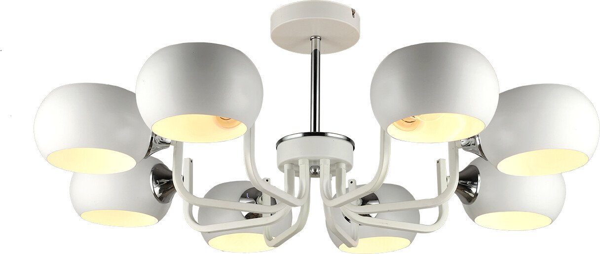 

Люстра средней высоты Imex MD.4914-8-S WH+CH