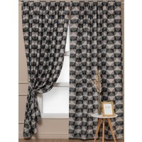 Комплект штор Amore Mio Блэкаут Печать 6ML 98318-05 1.5x2.7 73583 (серый/светло-серый)