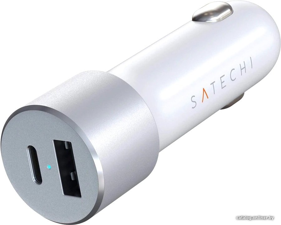 Автомобильное зарядное Satechi 72W Type-C PD Car Charger (серебристый)