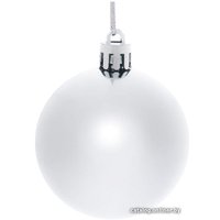 Елочная игрушка Серпантин Глянец шар 6 см 6 шт (серебристый) 183-878