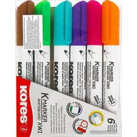 Набор маркеров Kores K-Marker XW1 20802 (6 шт, ассорти)