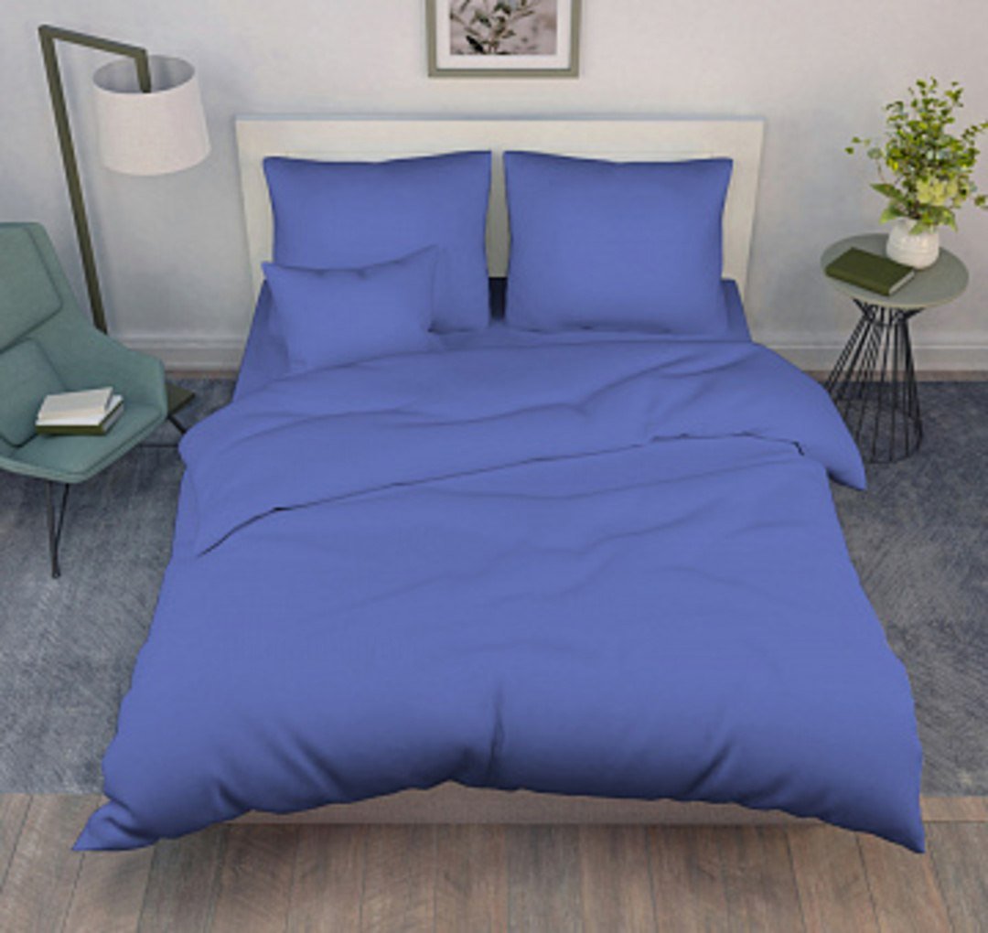 

Постельное белье Реноме 1.5сп поплин 145x210 (васильковый)