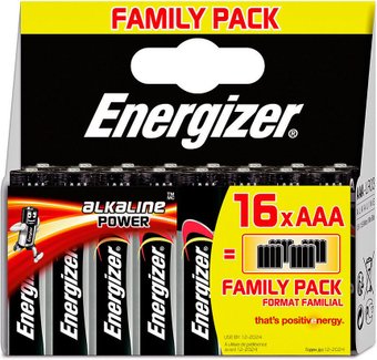 Energizer Alkaline Power AAA 16 шт