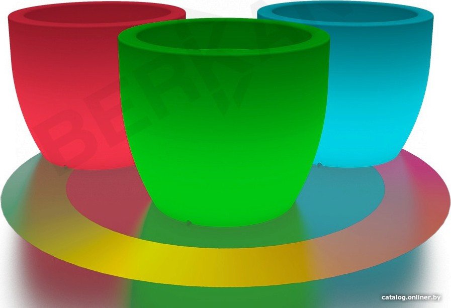 Кашпо Berkano Светящееся Tigel 43 DB (белый, RGB подсветка)