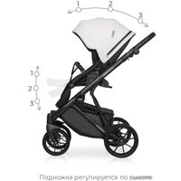 Универсальная коляска Riko Basic Montana Ecco (2 в 1, 11/белый)
