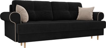 Лига диванов Сплин 101678 (велюр, черный)