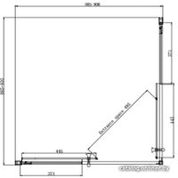 Душевой уголок Ambassador Kingston 14011102 90х90