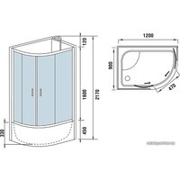 Душевая кабина WeltWasser WW500 Halle 1201 L