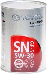

Моторное масло Toyota SN GF-5 5W-30 (08880-10706) 1л