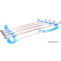 Полка для полотенца Primanova M-B12-23 (прозрачный/голубой)