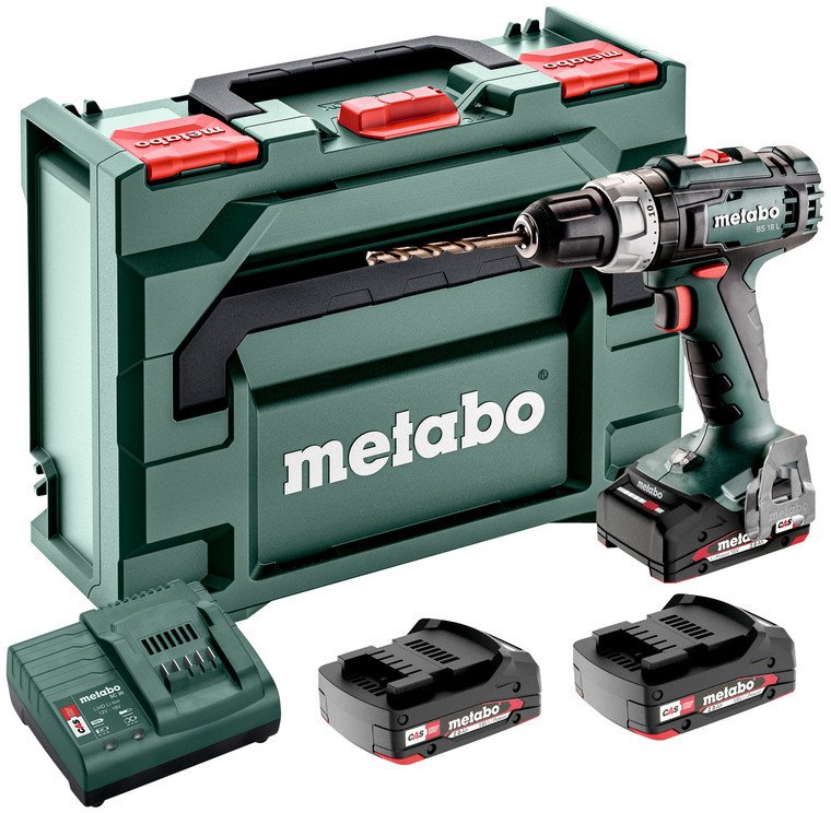 Дрель-шуруповерт Metabo BS 18 L BL 602321540 (c 3-мя АКБ, кейс)