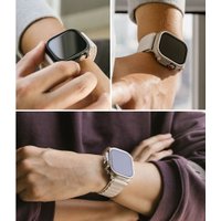 Чехол Ringke Slim 2шт для Apple Watch Ultra 1 / 2 (49 mm) Clear & Titanium Grey
