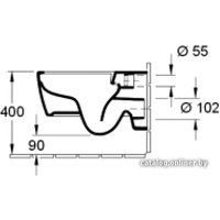 Унитаз подвесной Villeroy & Boch Avento [5656 HR01]