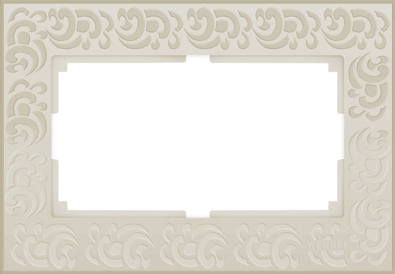 

Рамка Werkel Flock WL05-Frame-01-DBL (слоновая кость)
