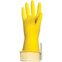 Латексные перчатки Paclan Professional (M, желтый)