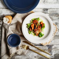 Блюдо AksHome Mulin 21x2 (синий)